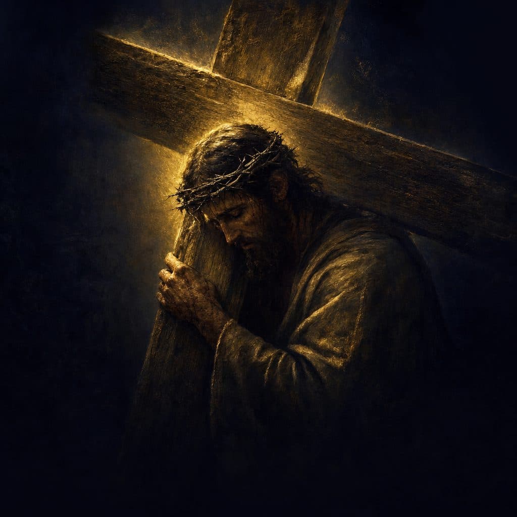 Second Station — Jesus Takes Up His Cross
