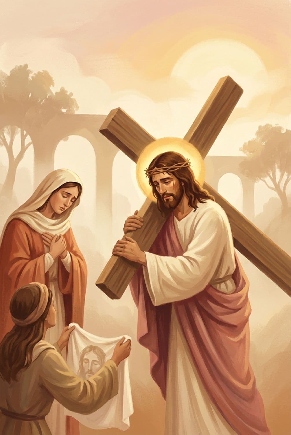 Sixth Station — Veronica Wipes the Face of Jesus