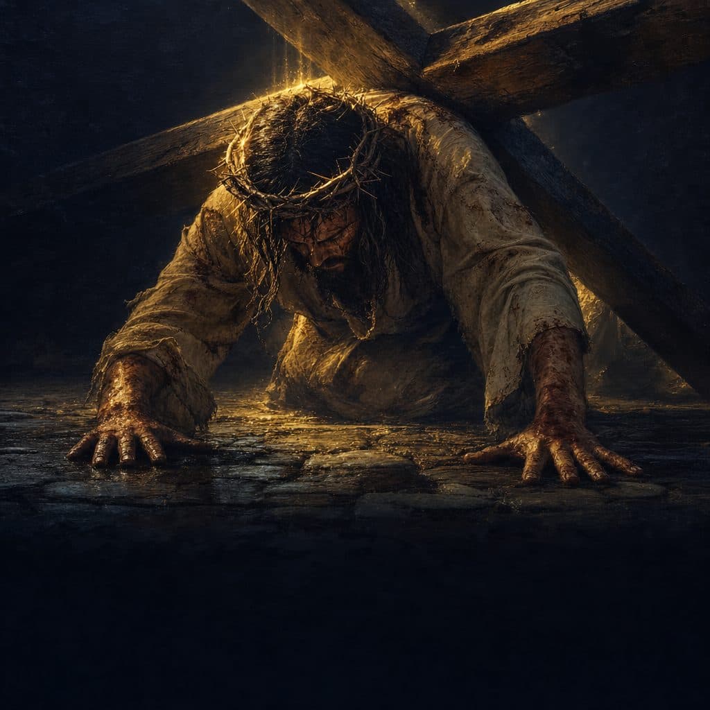 Seventh Station — Jesus Falls the Second Time
