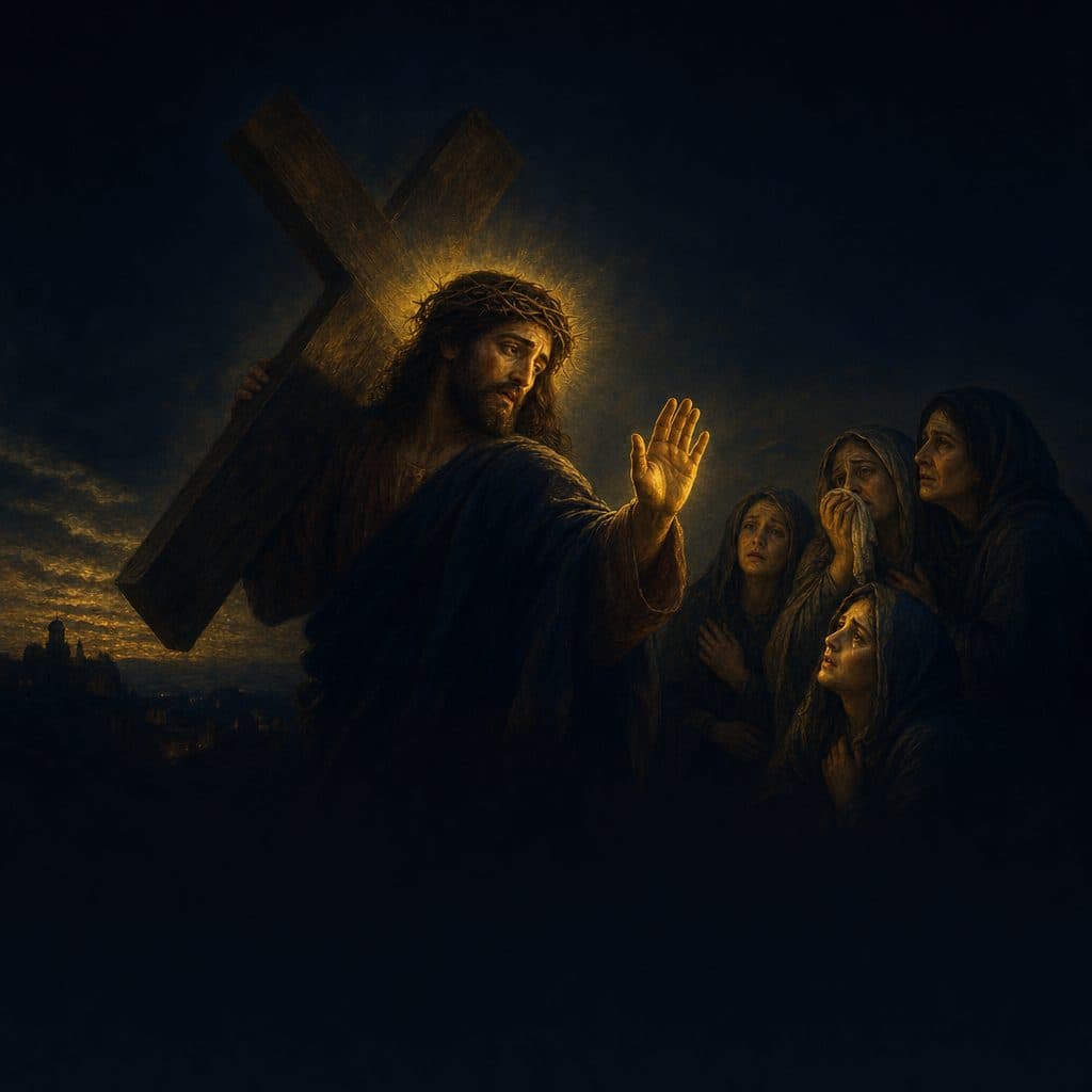 Eighth Station — Jesus Meets the Women of Jerusalem
